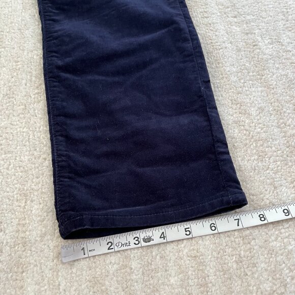 NWT Gap Velvet Velour High Rise Vintage Slim Blue Pants 16/33 - Picture 6 of 12